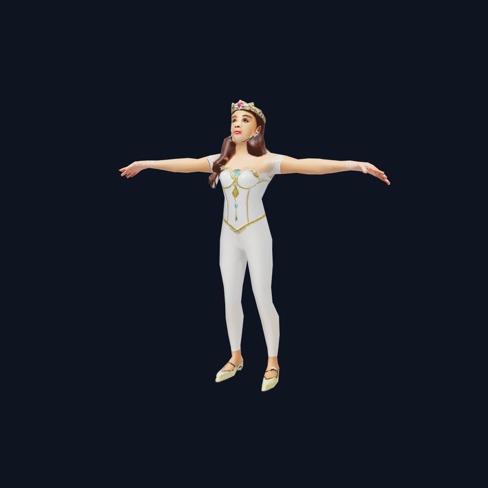 Elegant Gold Princess model pack